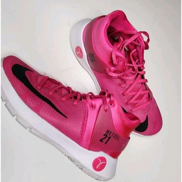 Nike KD Trey 5 IV Think Pink Sky 08 Wetzel 21 Customized Size 9 - Picture 9 of 11